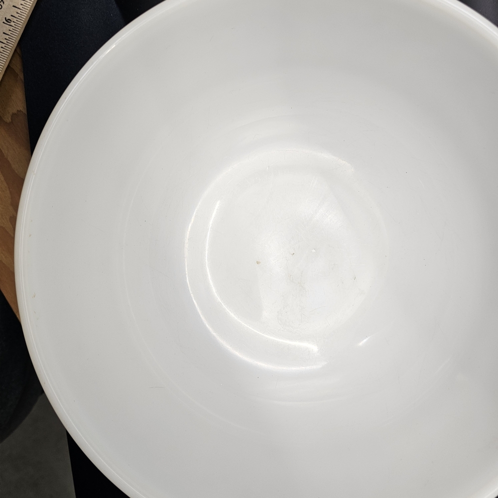 Vintage Pyrex 4 Qt. Tan Gold Hex Signs Promotional Mixing Bowl 1960s Beige 404 - Picture 7 of 14
